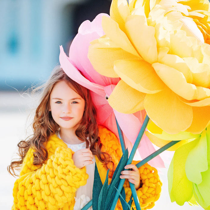 Single Paper Bloom Bouquet - Oversized Paper Flower