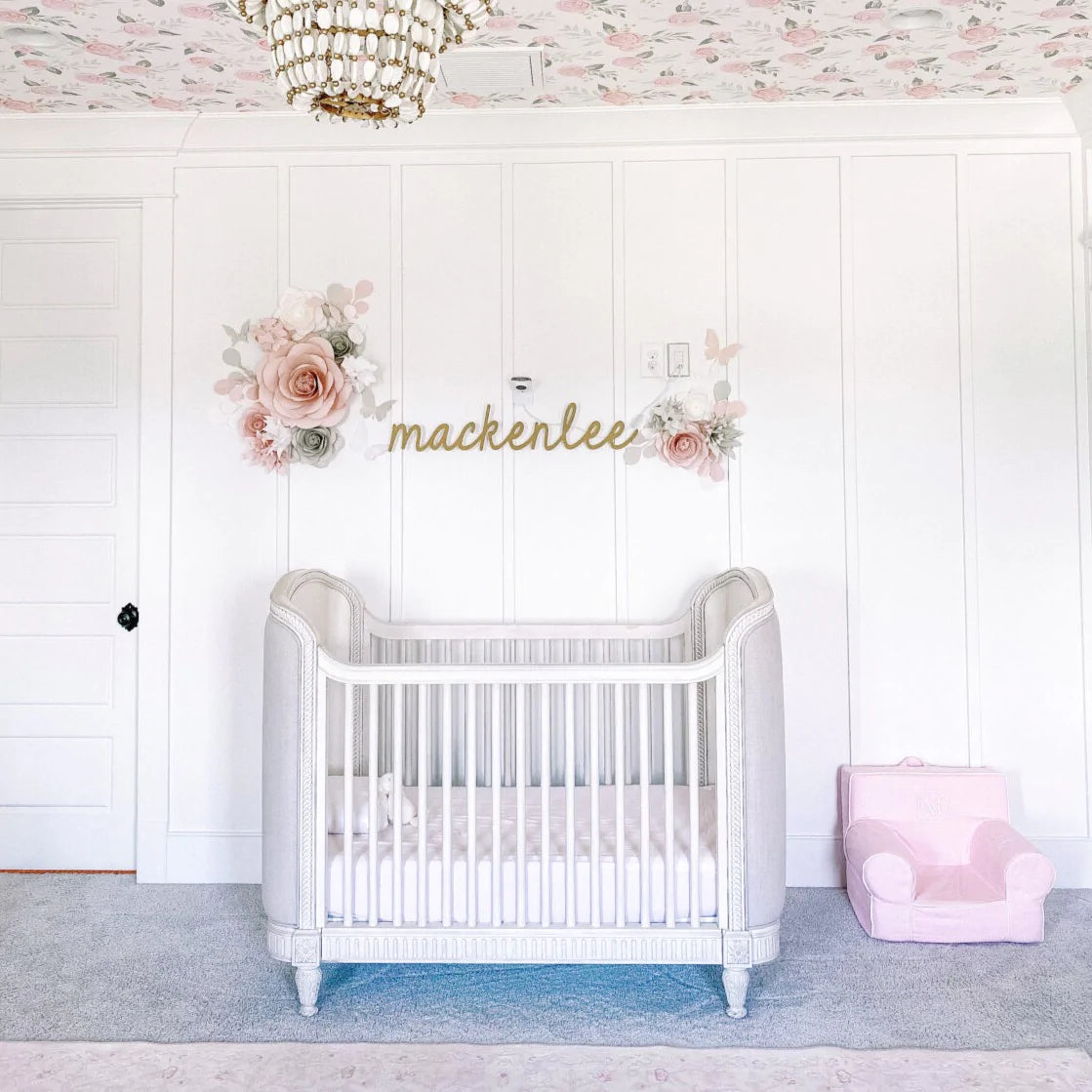 Mackenlee Paper Flower Set in a Toddler's Room