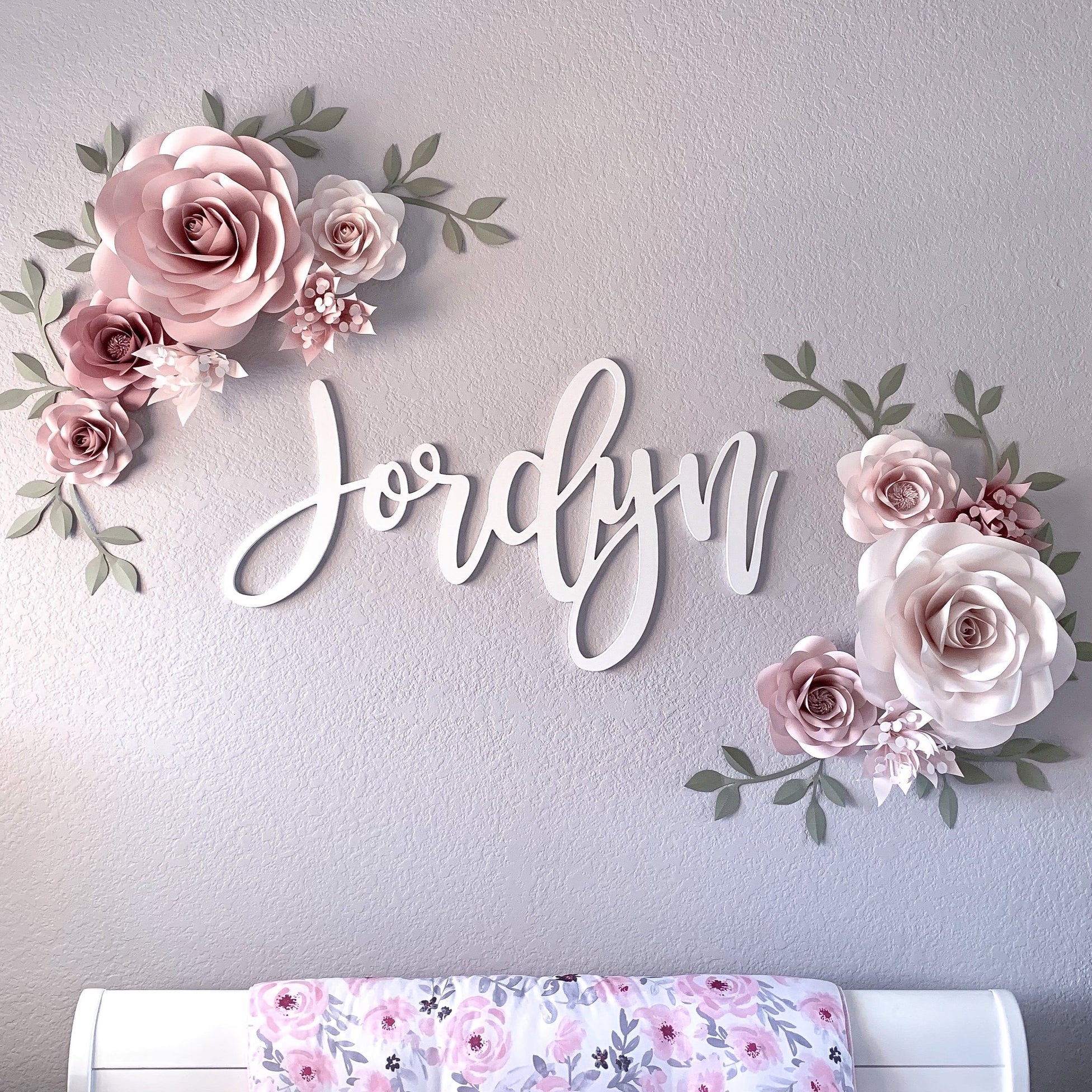 Paper Flowers Wall Decor