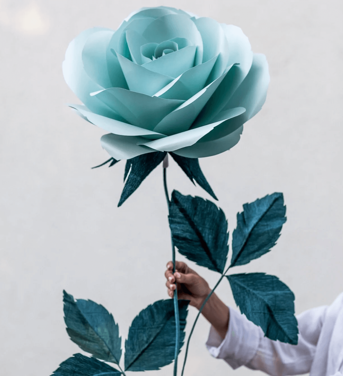 Mint Paper Rose