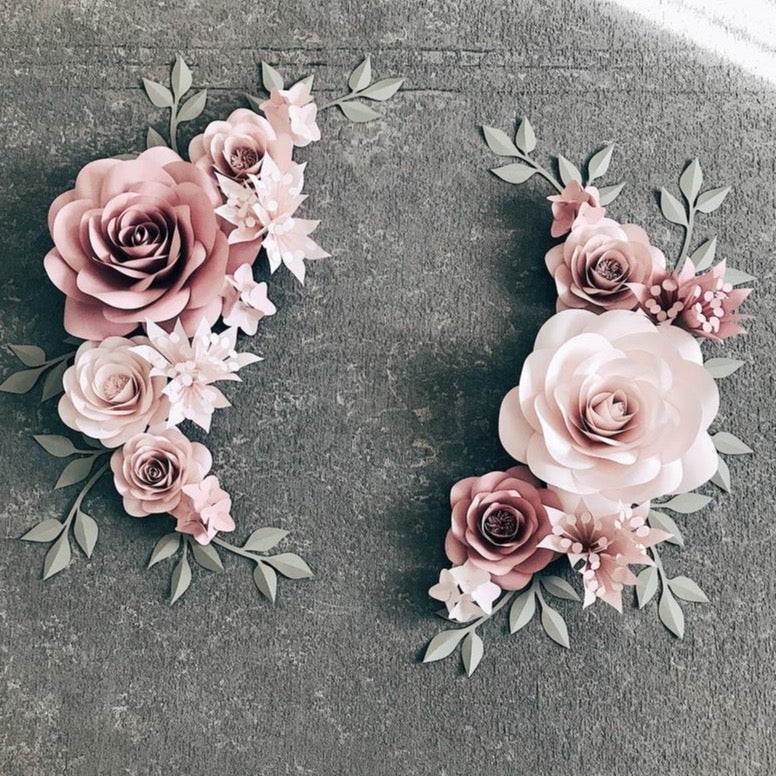 Paper Flowers Misty Rose Nude Blush