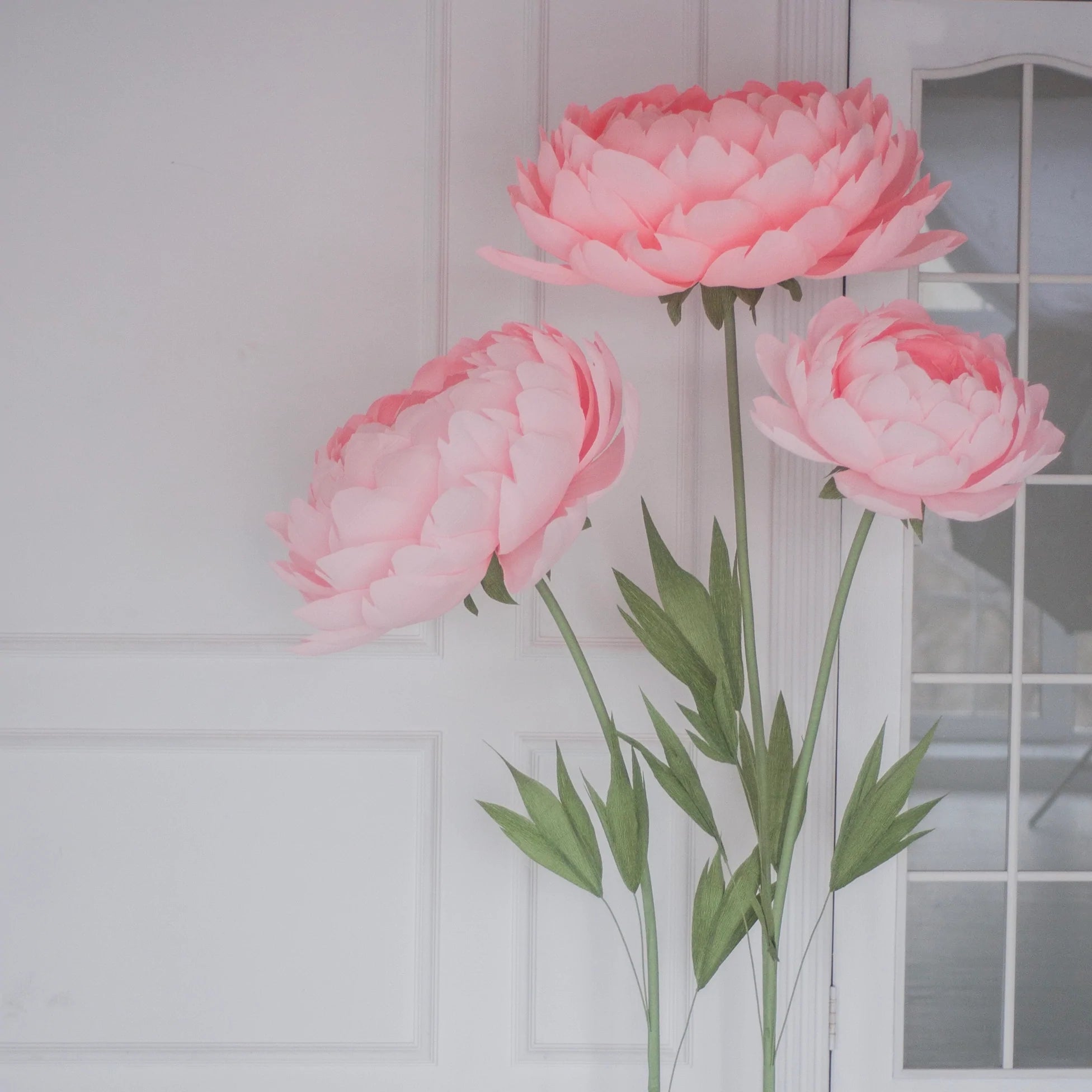 3 Standing Paper Peonies