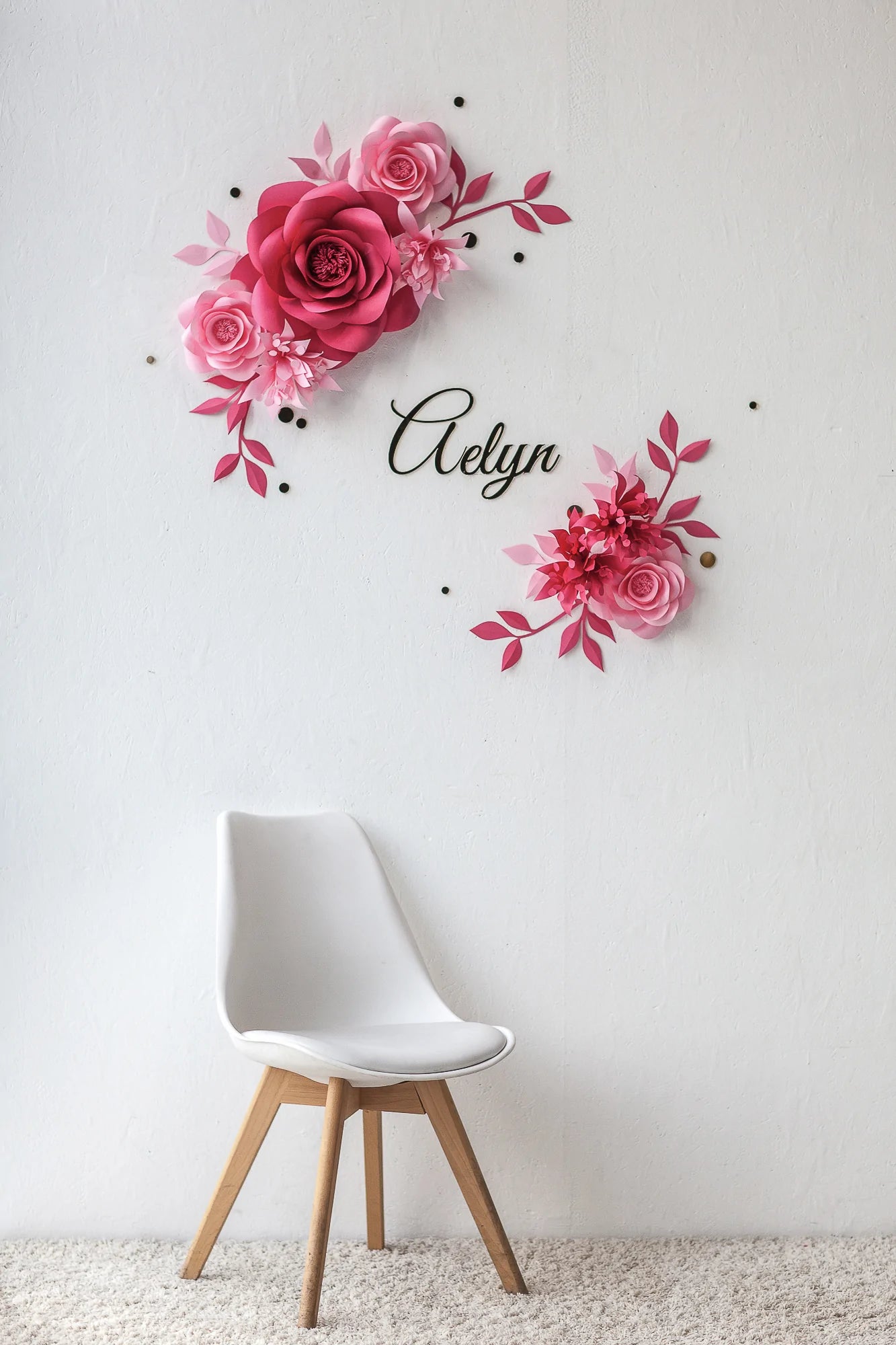 Nursery Paper Flower Wall Decoration - Paper Flowers