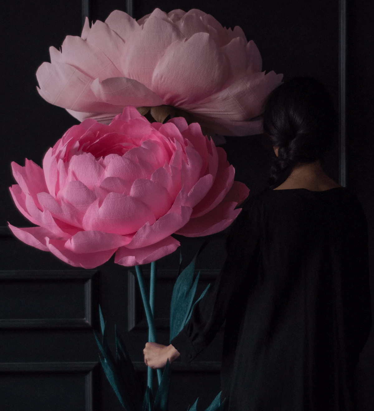 2 Paper Peonies – Big Paper Flowers
