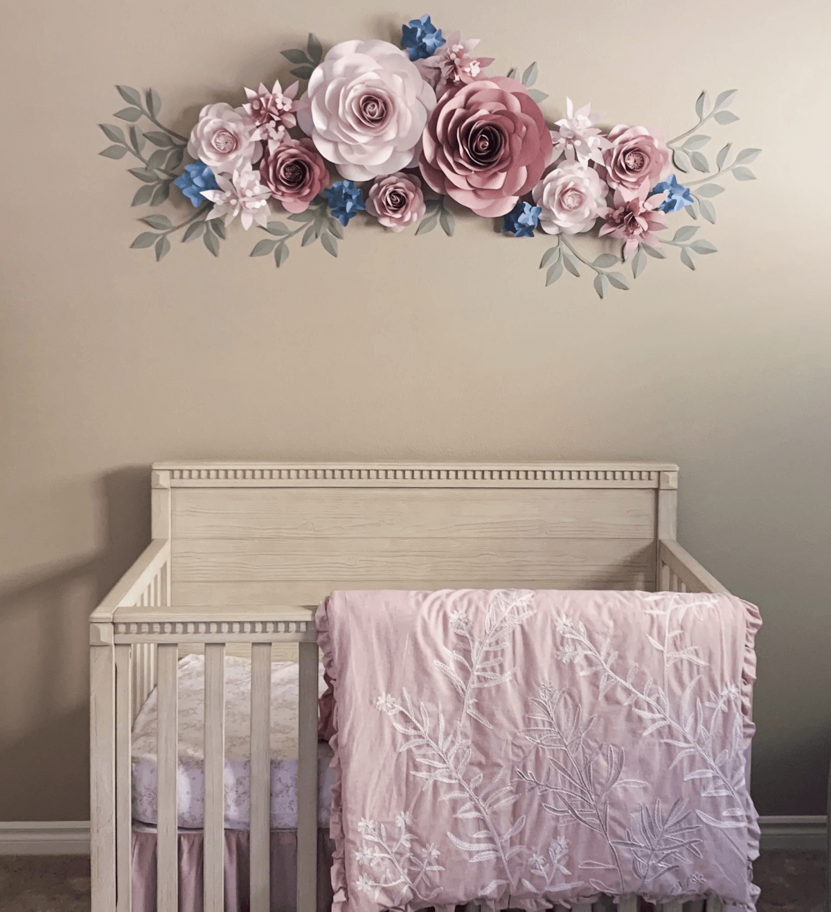 Beautiful Paper Flowers in Kids room