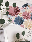 Slate Blue and Dusty Rose Guest Book
