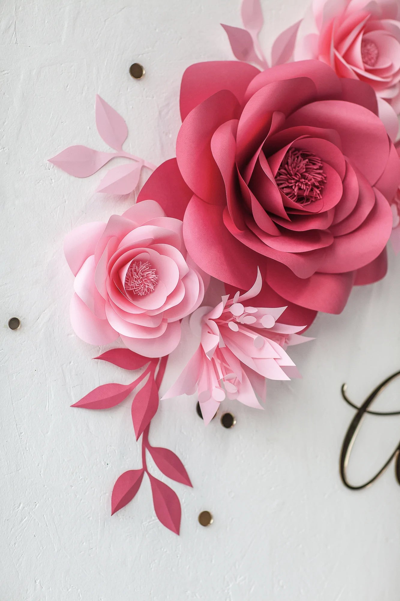 Nursery Paper Flower Wall Decoration - Paper Flowers