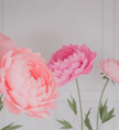 Paper Peonies (including Metal stand)