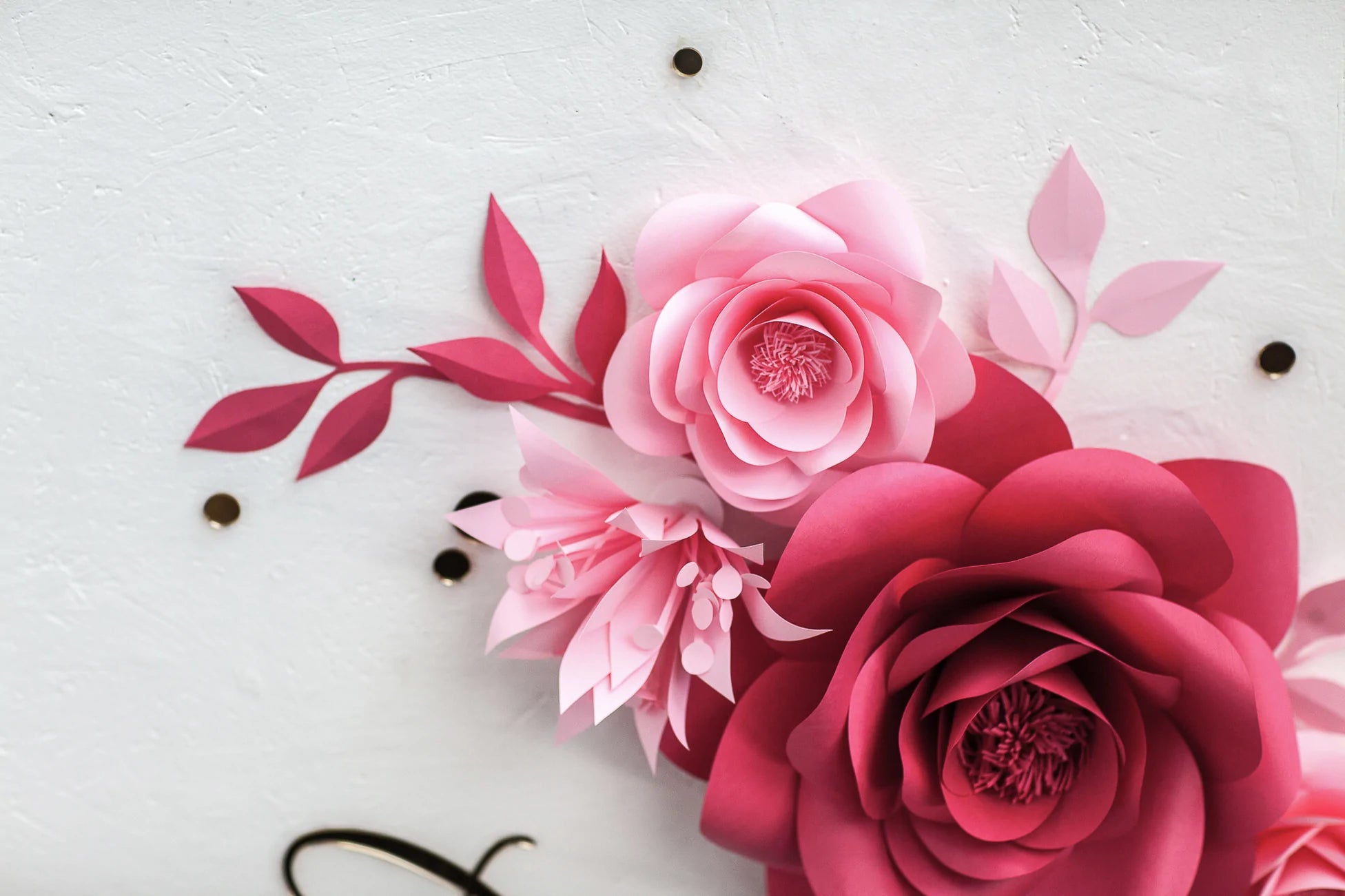 Nursery Paper Flower Wall Decoration - Paper Flowers