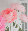 Paper Peonies (including Metal stand)