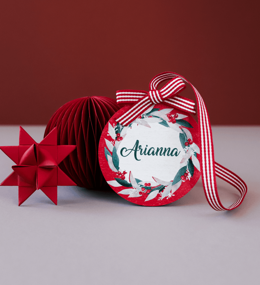 Wooden Christmas Wreath