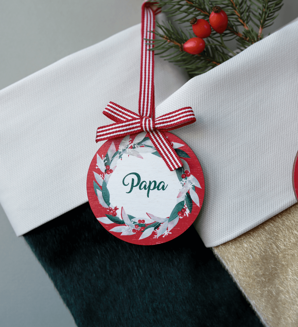 Wooden Christmas Wreath