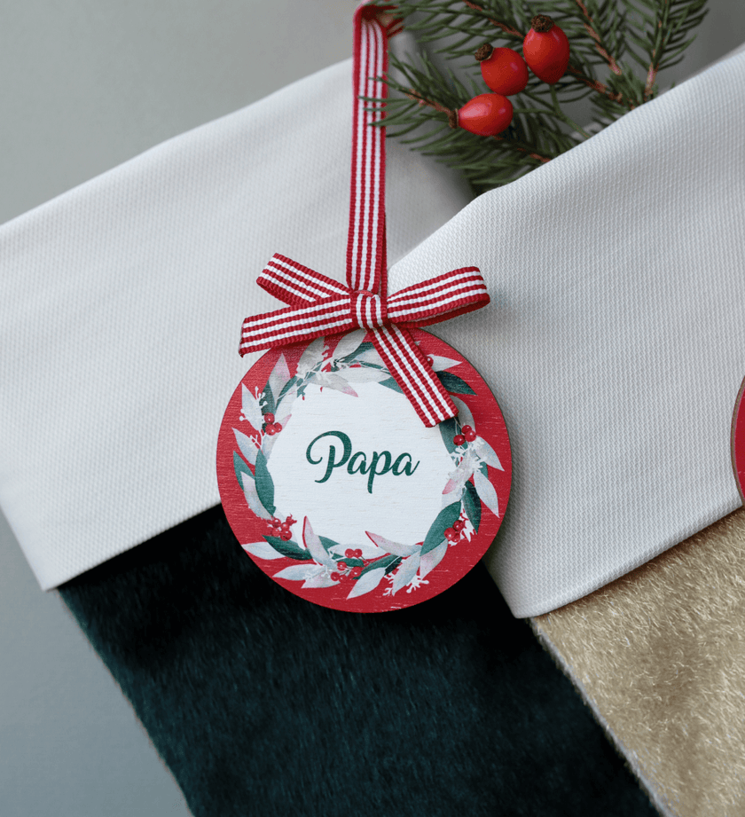 Wooden Christmas Wreath