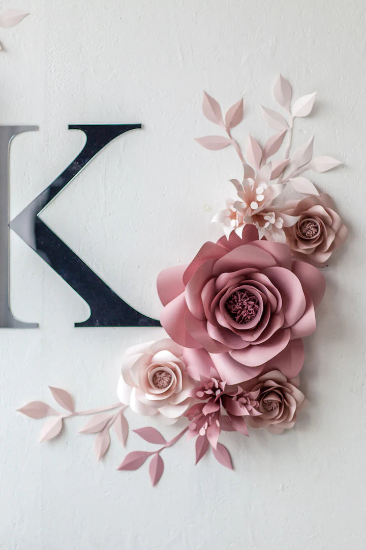 Nursery Paper Flowers - Paper Flowers Wall Decor for Nursery