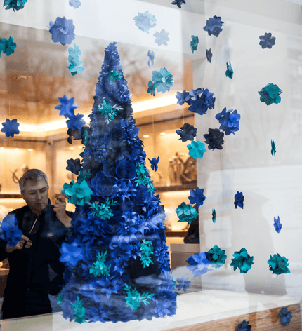 Christmas paper tree