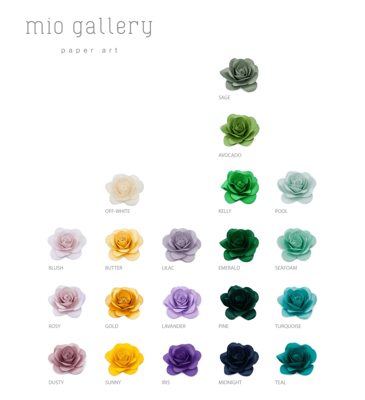 Nursery Paper Flowers - Paper Flowers Wall Decor for Nursery