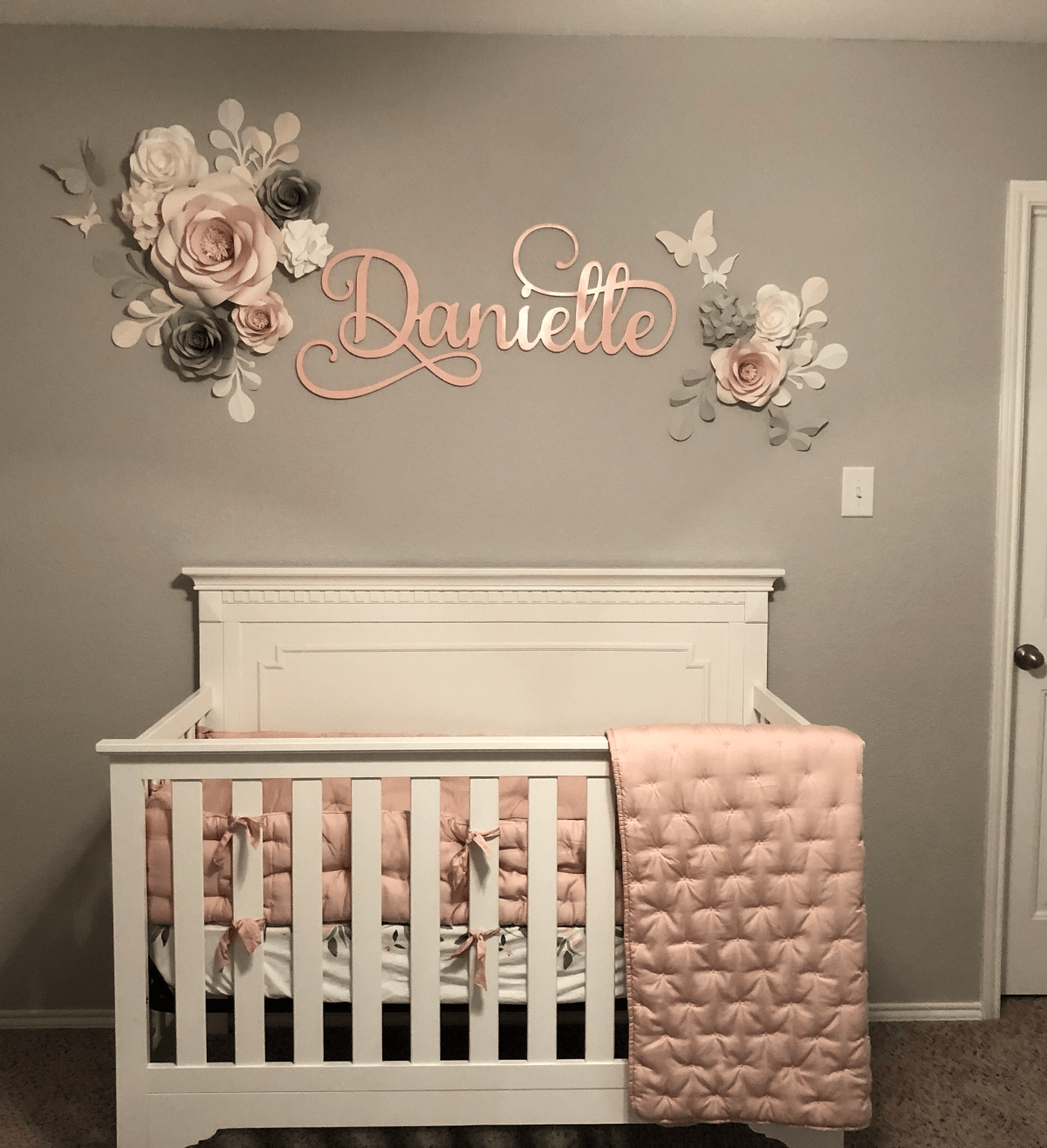Beautiful Paper Flowers in Kids room