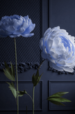 3 Standing Oversized Paper Peonies with metal base