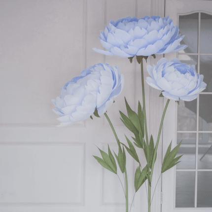 3 Standing Paper Peonies