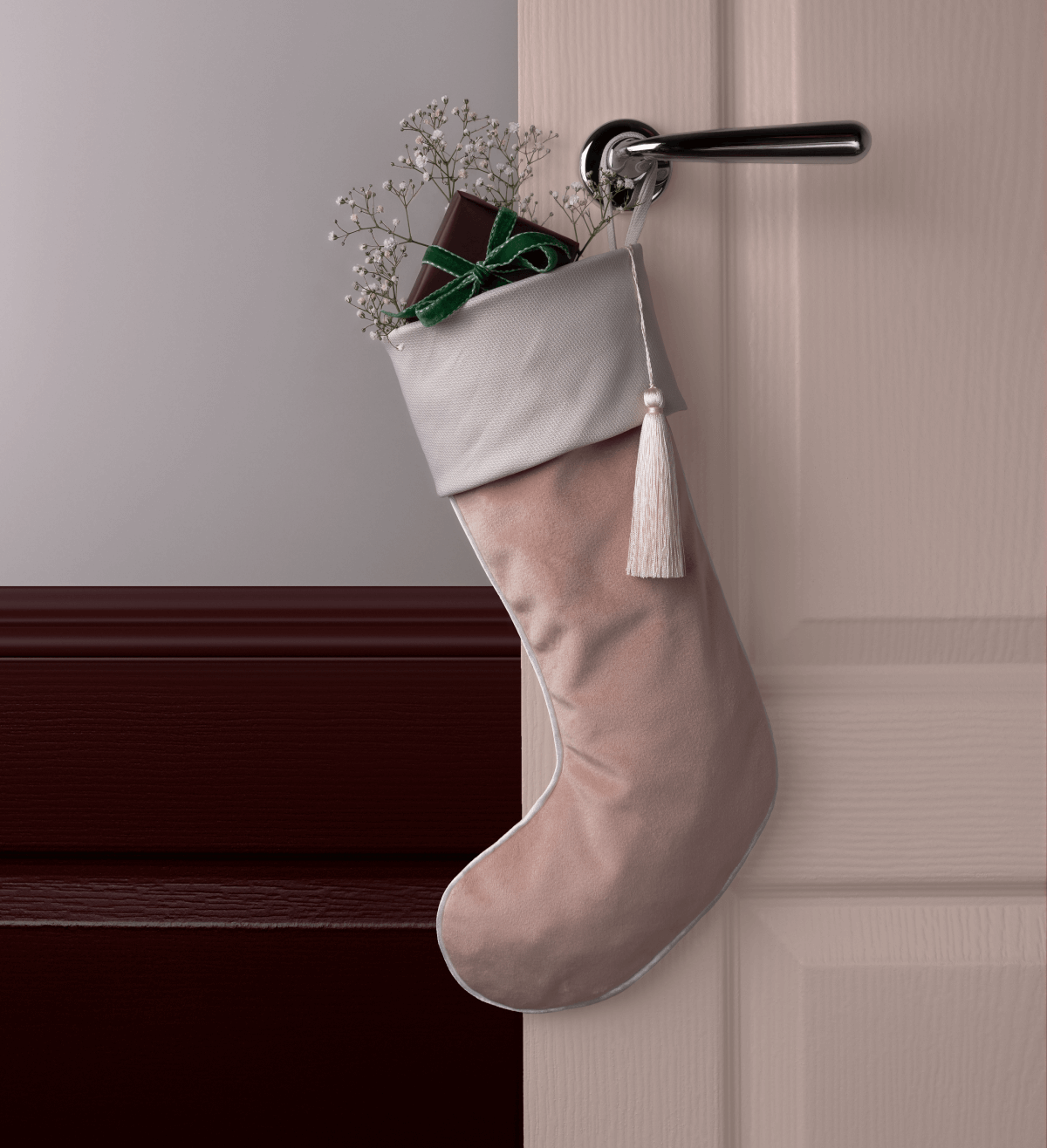 Faux Fur Christmas Stocking