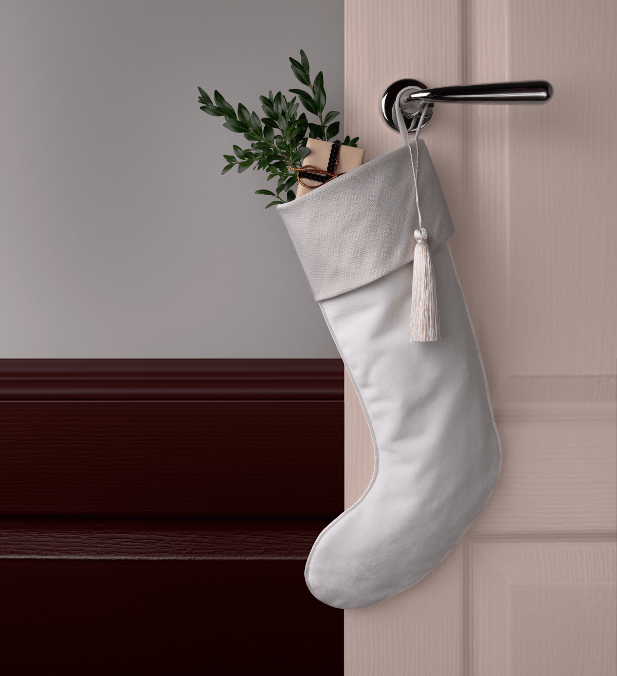 Faux Fur Christmas Stocking